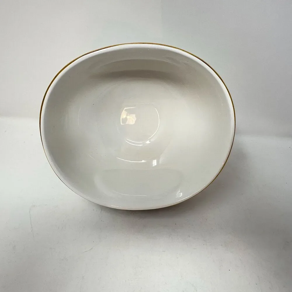 Vintage Thomas Kinkade Sunday Evening Sleigh Ride Porcelain Bowl Teleflora Xmas